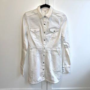 Free People white denim dress